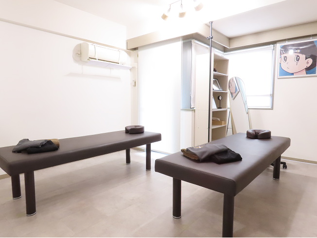 レアアリス渋谷整体院の施術スペース